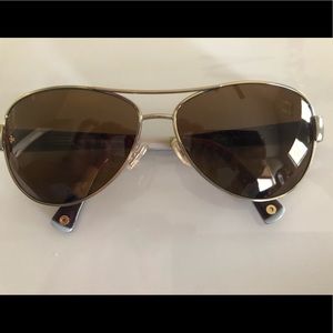 Coach 7003 Kristina aviator sunglasses color gold/brown